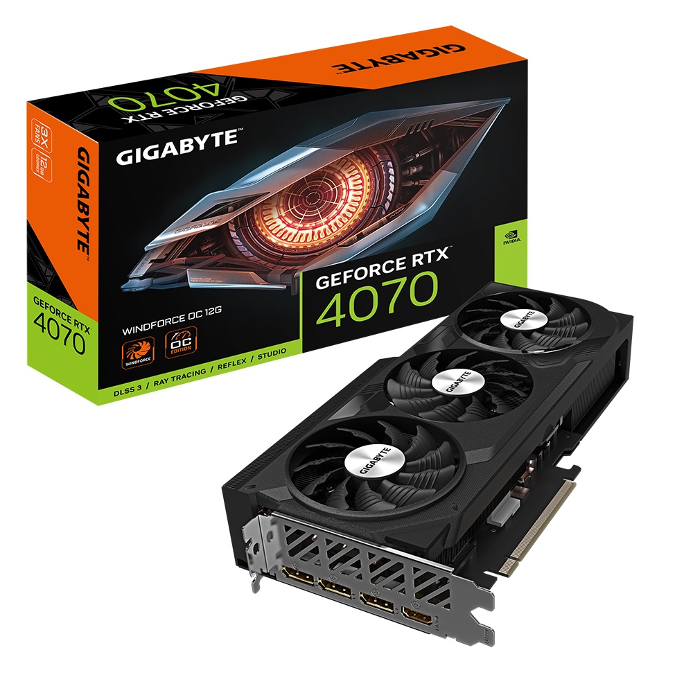 Gigabyte GeForce RTX™ 4070 WINDFORCE OC 12G