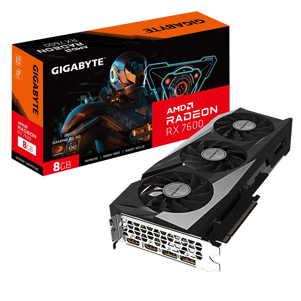 Gigabyte AMD Radeon™ RX 7600 GAMING OC 8G 1.0 Video Card