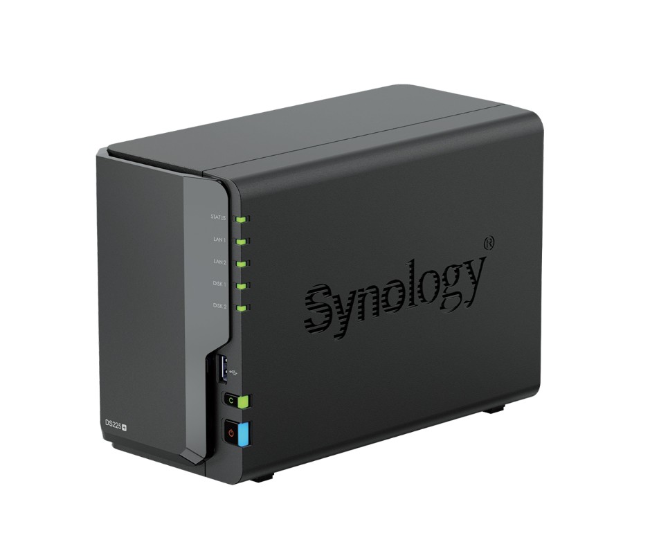 The Synology DiskStation DS225+ is a compact 2-bay NAS solution designed to centralize data management
