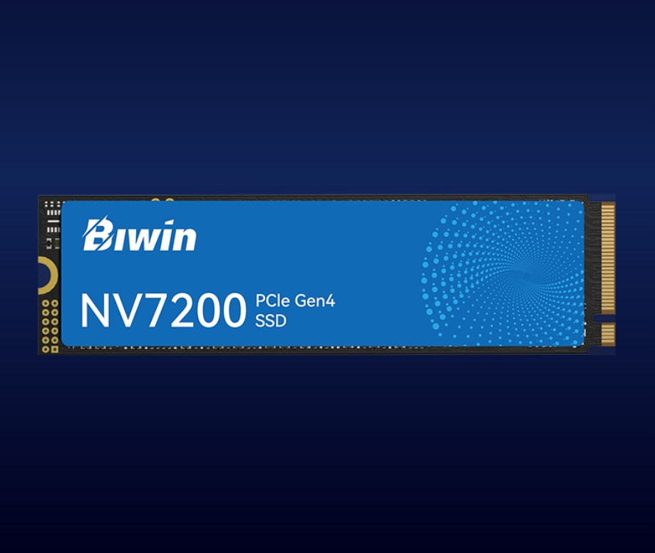 BIWIN NV7200-500G -PCIe4.0 M.2 2280 “up to up to 6300MB/s  3100MB/s  Case pack(Iner/Out) 30/120