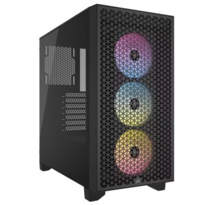 Corsair 3000D RGB AIRFLOW Mid-Tower PC Case - Black