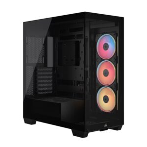 Corsair 3500X LX-R RGB iCUE LINK Mid-Tower PC Case - Black