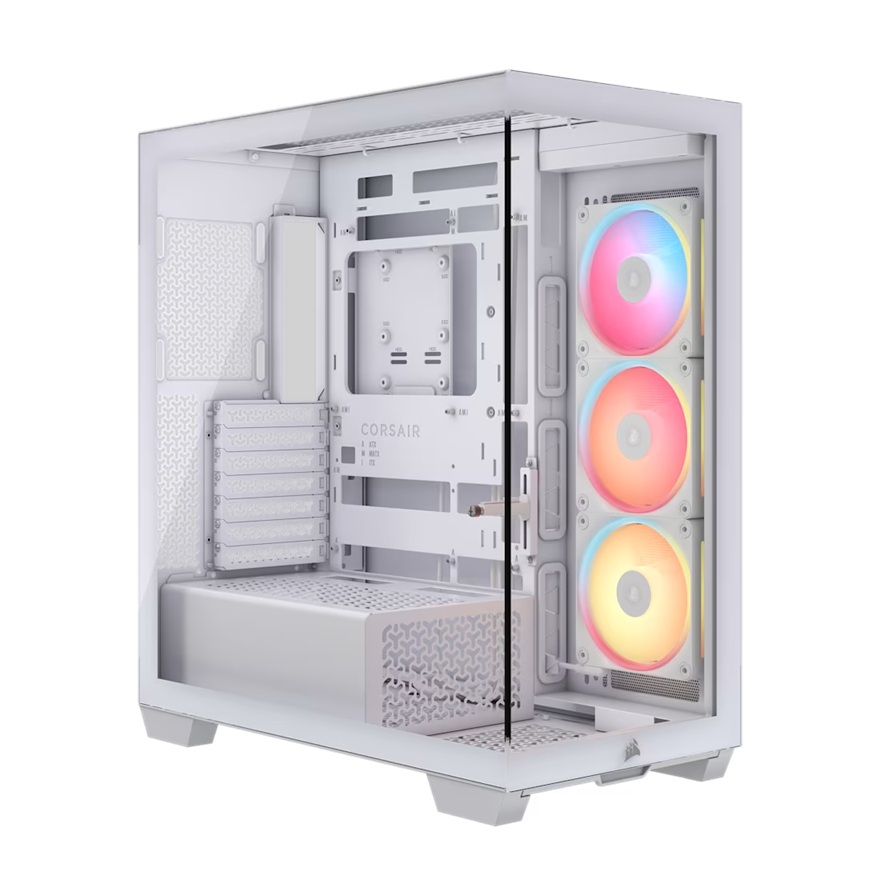 Corsair 3500X LX-R RGB iCUE LINK Mid-Tower PC Case - White