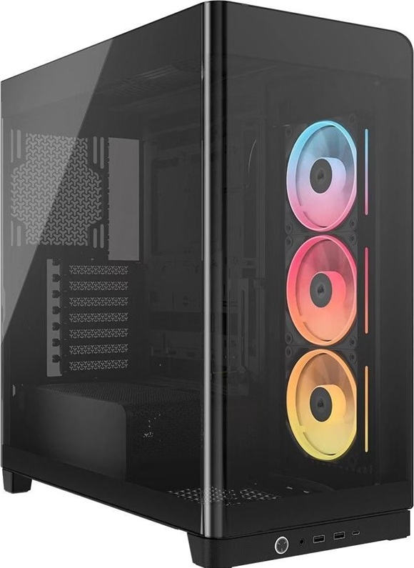Corsair FRAME 4500X LX-R RGB LINK Panoramic Glass Mid-Tower PC Case Black