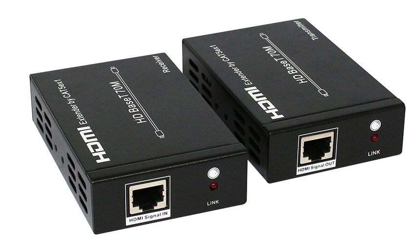 Astrotek HDMI Extender over RJ45 CAT5 CAT6 LAN Ethernet Network Converter Splitter for Foxtel Support 40m 4Kx 2K@30hz or 70m 1080p with 2 untis inside