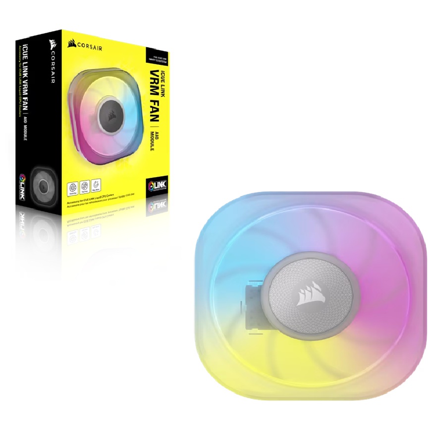 Corsair iCUE LINK CapSwap Module – VRM Fan – White – 70×70×15 mm