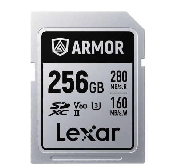 .Lexar Professional ARMOR SILVER PRO 256GB SDXC™ UHS-II Card