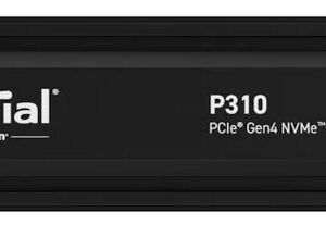 Crucial P310 2TB Gen4 2280 NVMe SSD w Heatsink 7100/6000 MB/s R/W 440TBW 1000K/1200K IOPS 1.5M hrs MTTF Full-Drive Encryption M.2 PCIe4 5yrs