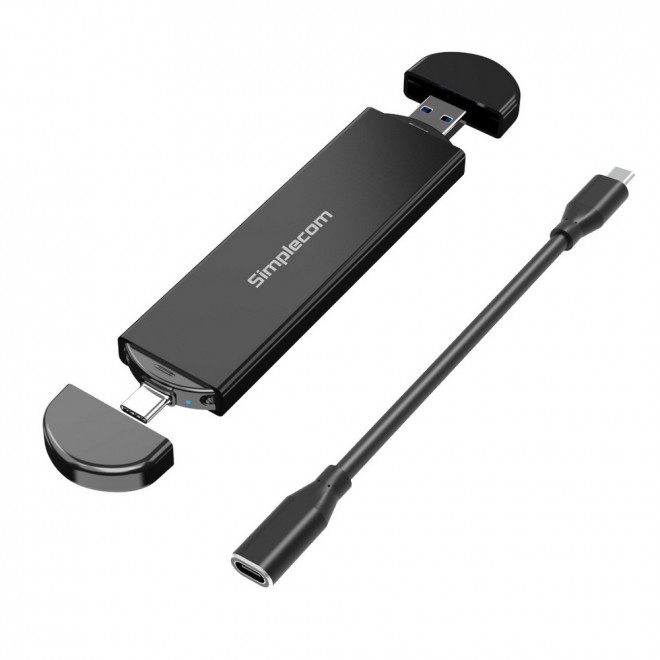 SE522 is a M.2 SSD to dual USB enclosure