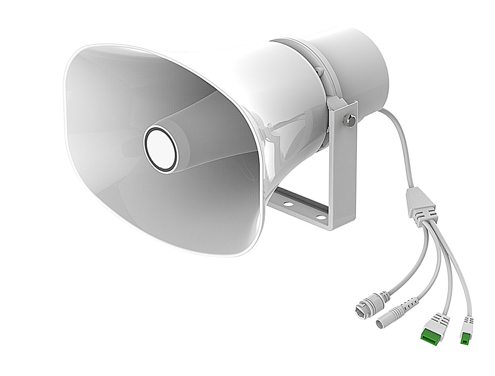 Fanvil A233 horn speaker is a commercial-grade IP audio terminal. It can function independently as an audio system or integrate with external systems such as unified communication systems
