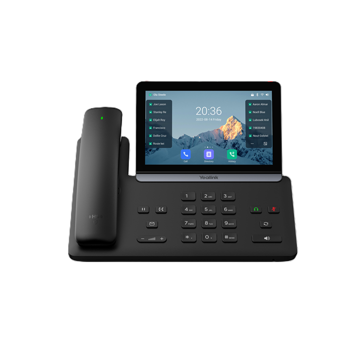 The Yealink SIP-T88W Pro is a smart business IP phone designed for professionals seeking wireless freedom and high-quality audio. Running Android 13