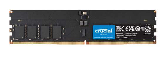 Crucial 16GB (1x16GB) DDR5 CUDIMM 6400MHZ CL52 Desktop PC Memory for Intel Core Ultra Processors AI PC