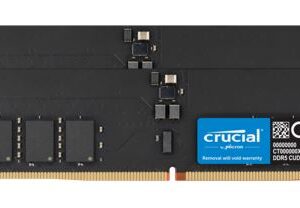 Crucial 32GB (2x16GB) DDR5 CUDIMM 6400MHZ CL52 Desktop PC Memory for Intel Core Ultra Processors AI PC