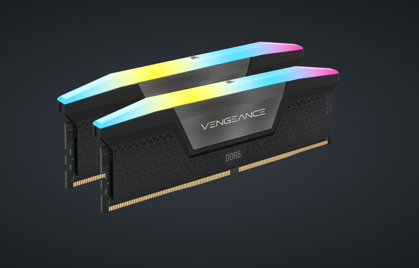 Corsair Vengeance RGB 32GB (2x16GB) DDR5 UDIMM 6000MHz C36 1.4V Desktop Gaming Memory Black