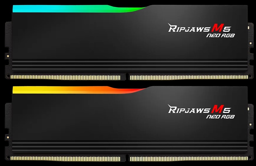 G.SKILL F5-6000J3636F16GX2-RM5NRK 32GB (2 x 16GB)/ DDR5 6000 MT/s/ Timings 36-36-36-96/ Voltage 1.35 V/ Ripjaws M5 Neo EXPO/XMP 3.0