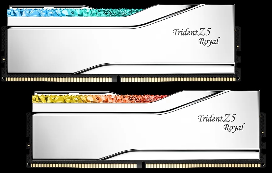 G.SKILL F5-6000J2836G32GX2-TR5S 64GB (2 x 32GB)/ DDR5 6000 MT/s/ Timings 28-36-36-96/ Voltage 1.4V/EXPO TZ5 ROYAL S/XMP 3.0