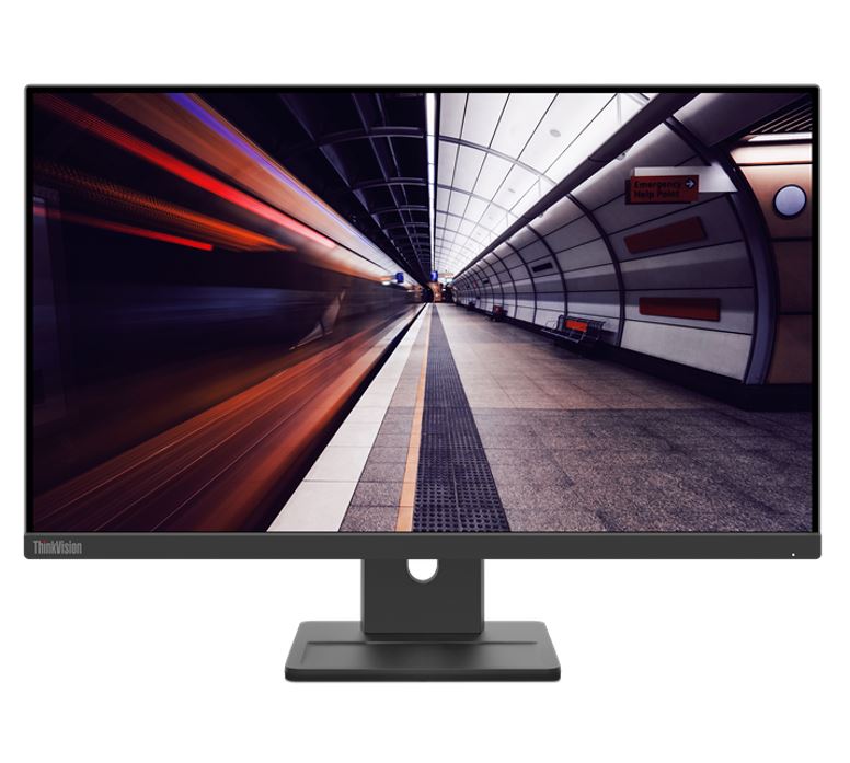 LENOVO ThinkVision E24-30 23.8"/24" 100Hz FHD IPS Monitor 1920x1080 16:9 4ms IPS Height Adjustable Tilt Pivot Swivel HDMI DP VGA Speakers VESA 3yr wty