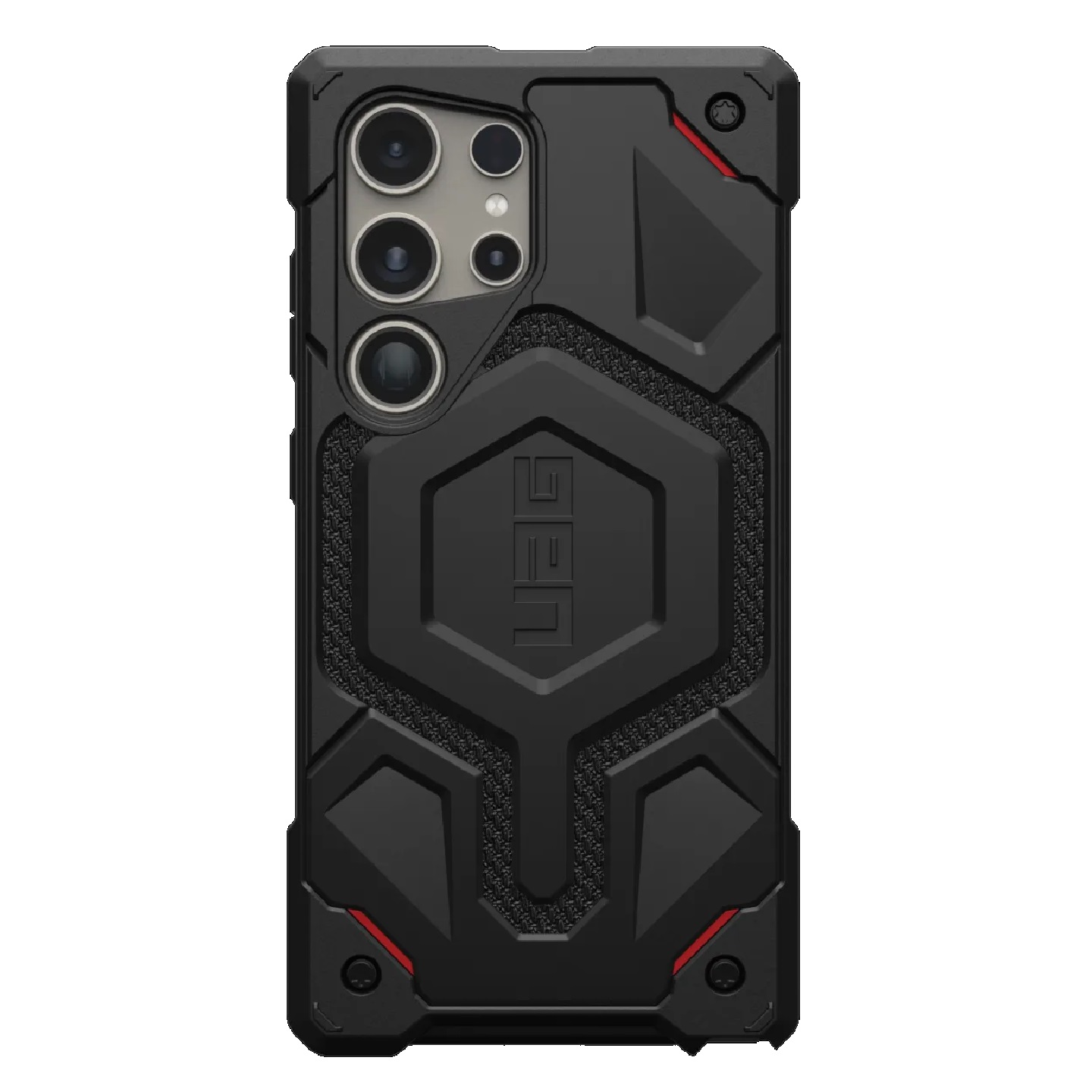UAG Monarch Pro Magnetic Kevlar Samsung Galaxy S24 Ultra 5G (6.8") Rugged Case - Kevlar Black (214416113940)