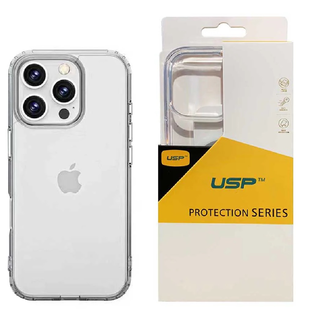 USP Apple iPhone 16 Pro Max (6.9") Clear Rock Shockproof Case