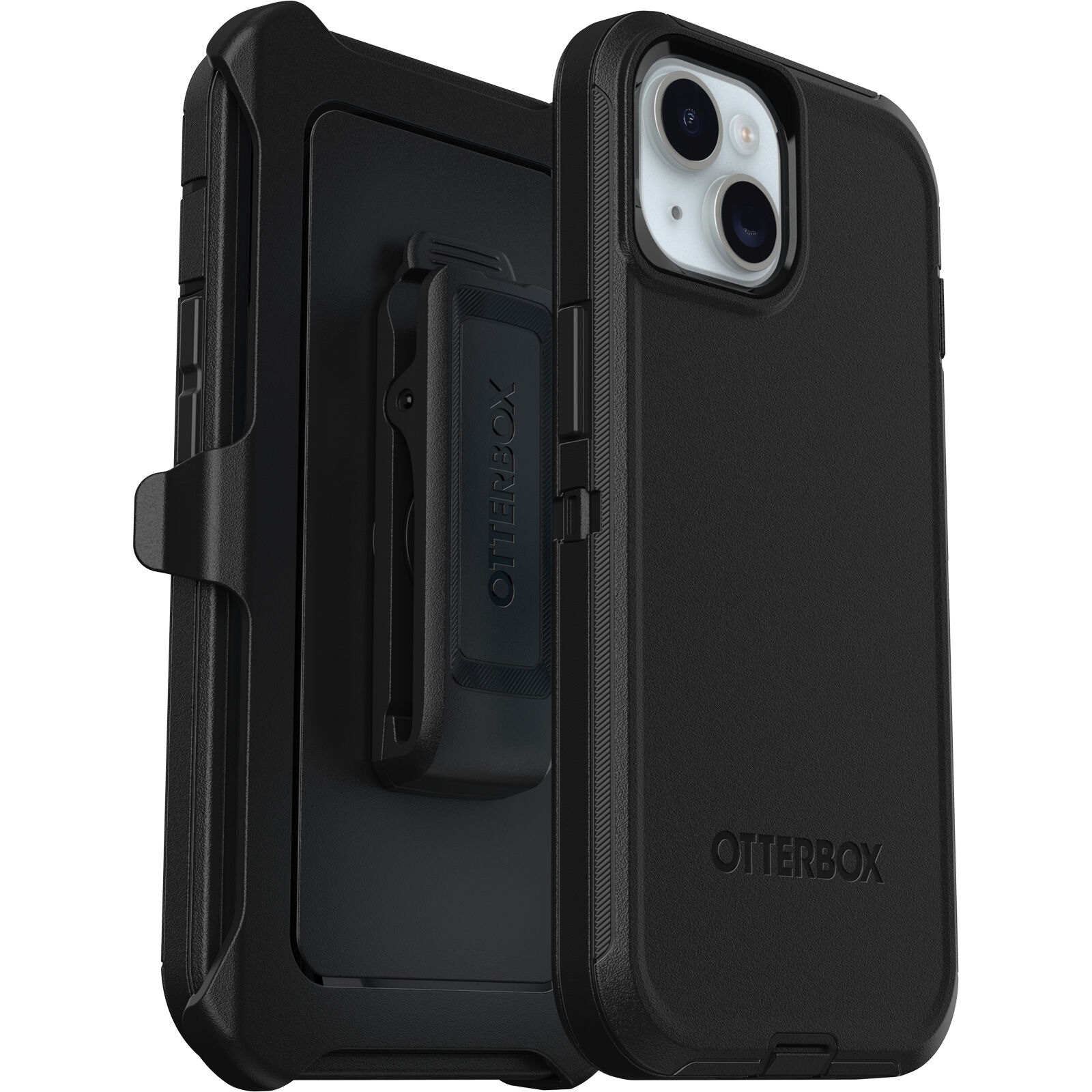 OtterBox Defender Apple iPhone 16e /  iPhone 15 / iPhone 14 / iPhone 13 (6.1") Case Black - (77-92556)
