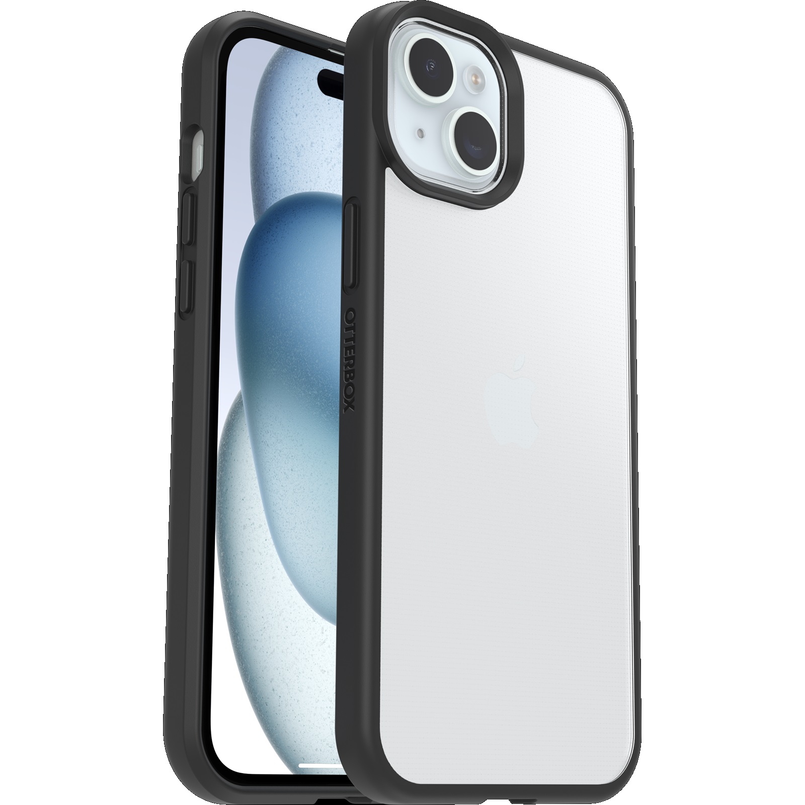 OtterBox React Apple iPhone 15 Plus / iPhone 14 Plus (6.7") Case Black Crystal (Clear/Black) - (77-92768)