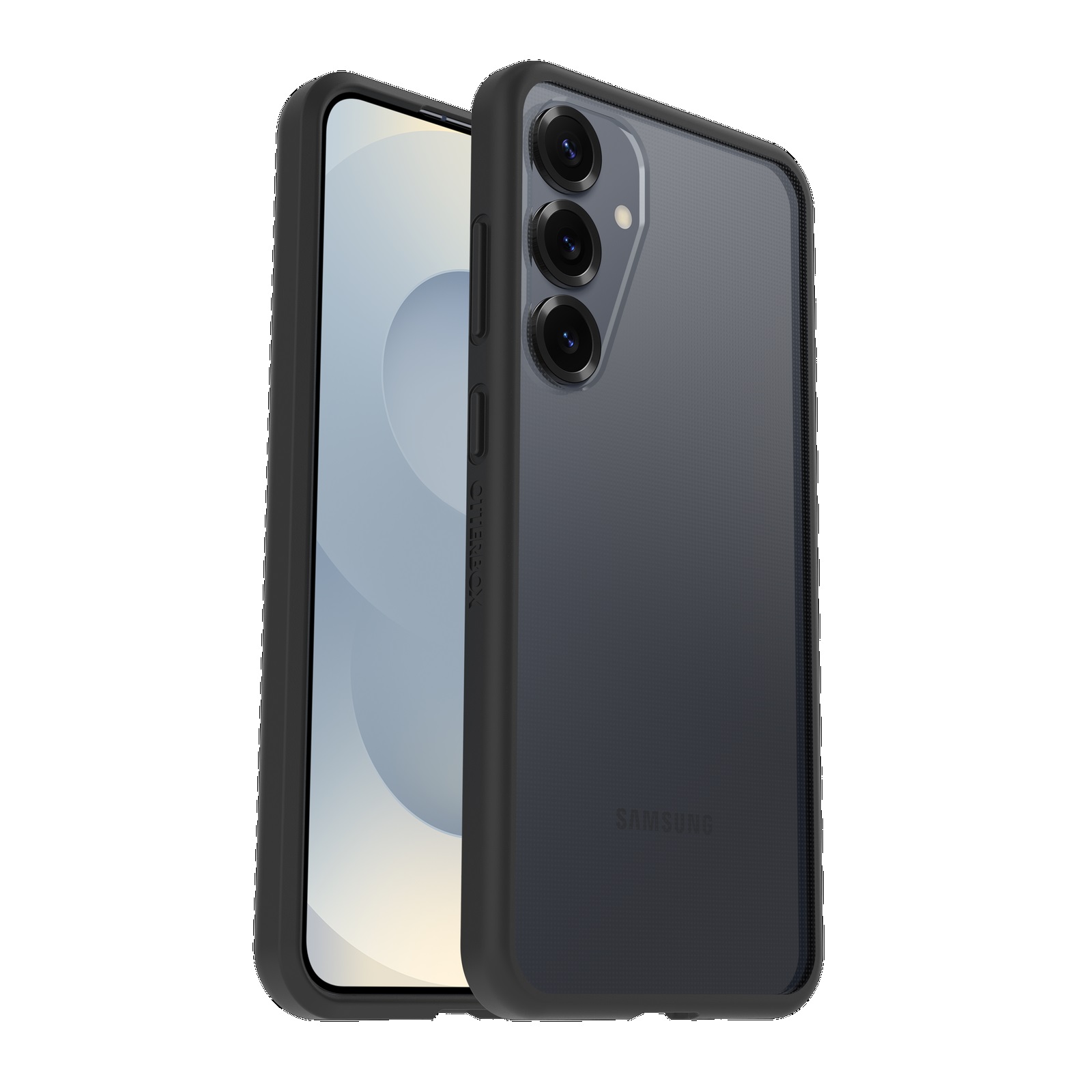 OtterBox React Samsung Galaxy S25 5G (6.2") Case Black Crystal (Clear/Black) - (77-97382)