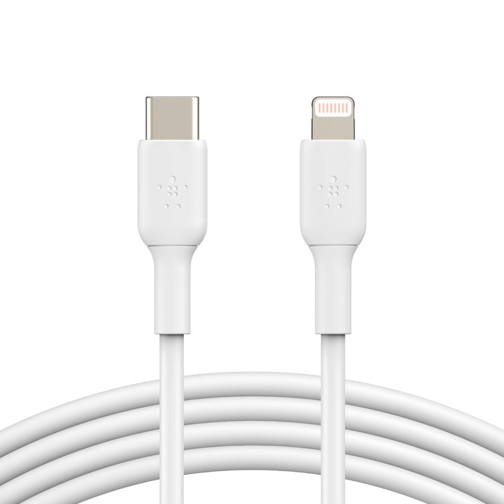 Belkin BoostCharge Lightning to USB-C Cable (1M) - White (CAA003bt1MWH)