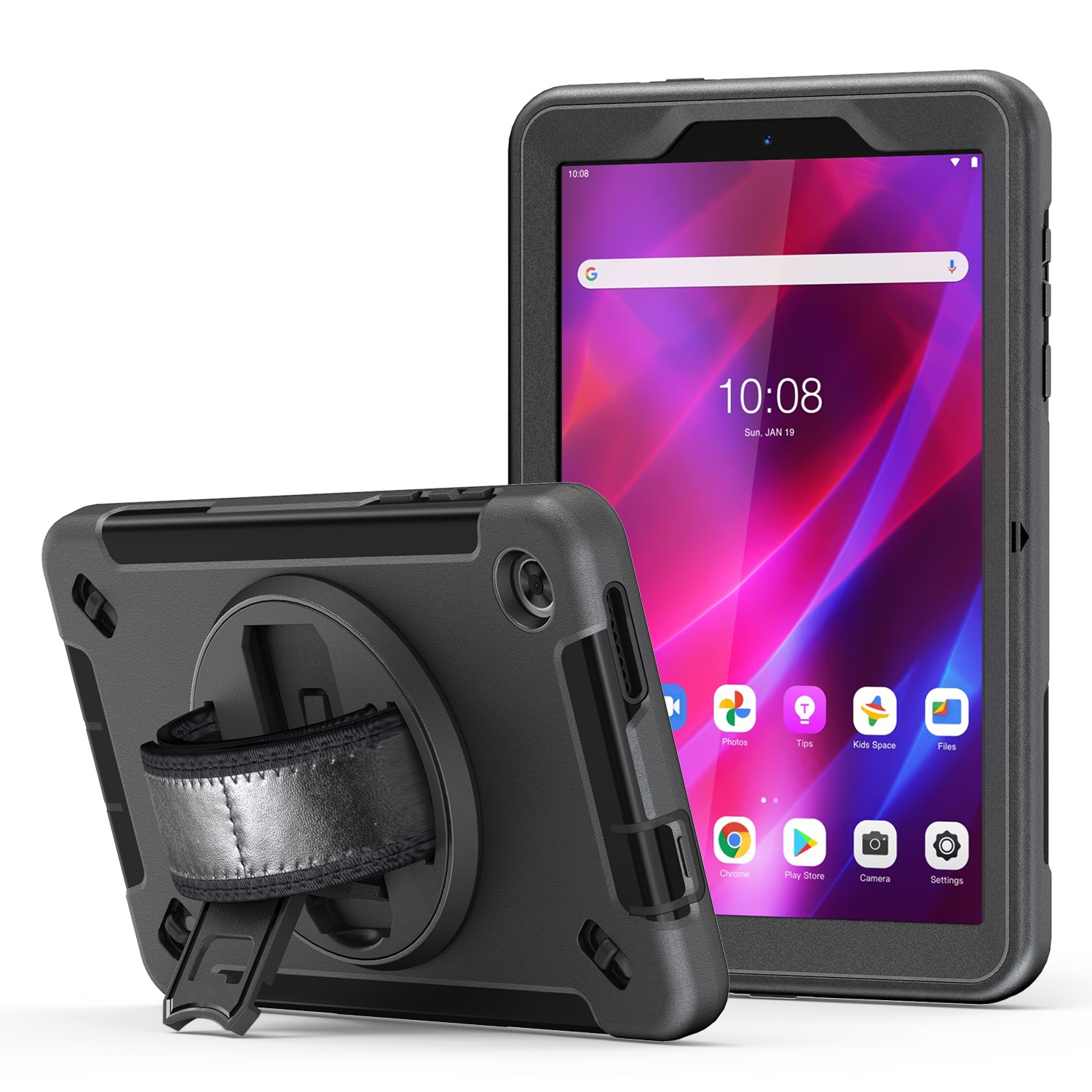 USP Rugged Lenovo Tab M8 (4th Gen) (8") (TB-300) Case + Screen Protector Black