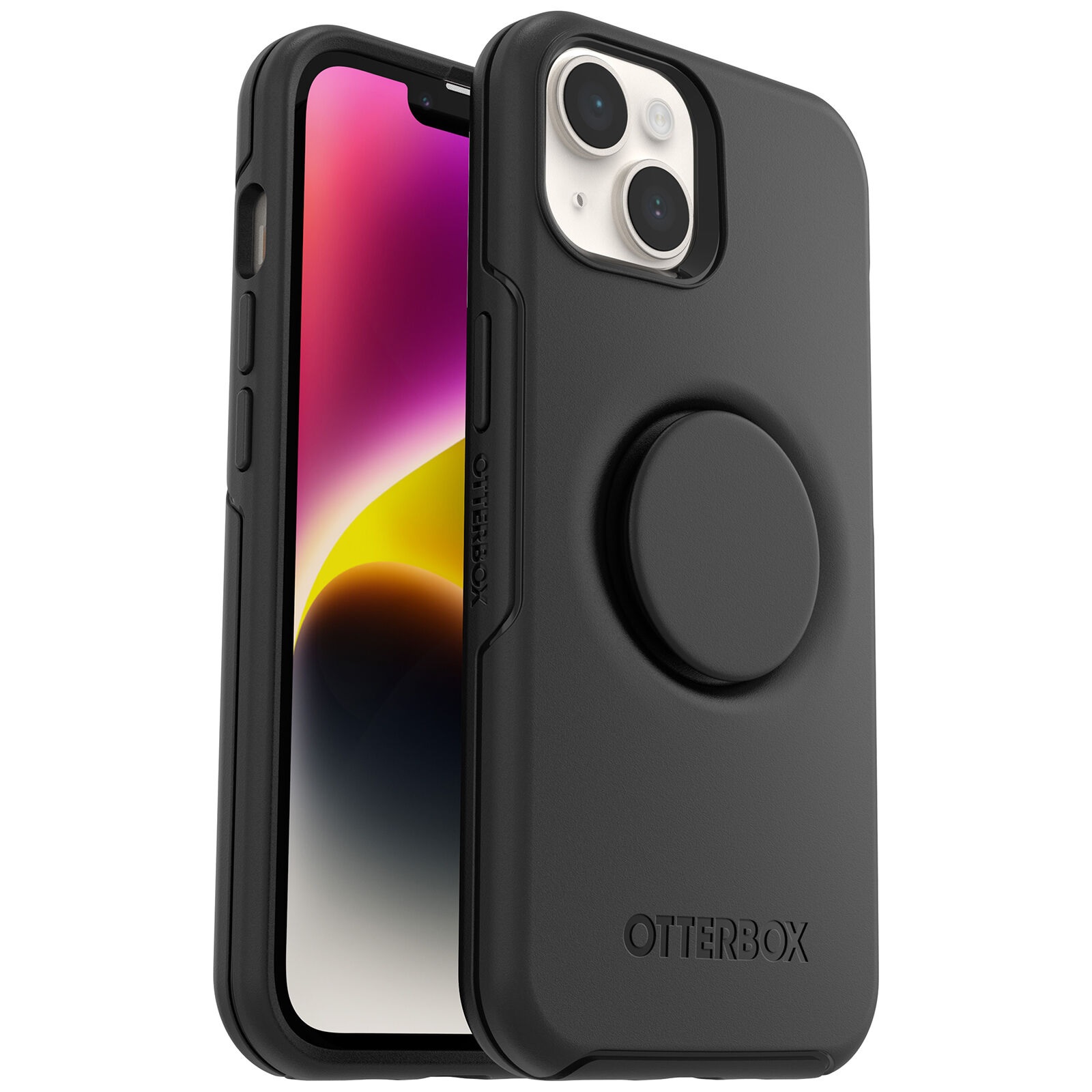 OtterBox Otter + Pop Symmetry Apple iPhone 14 Plus Case Black - (77-88743)