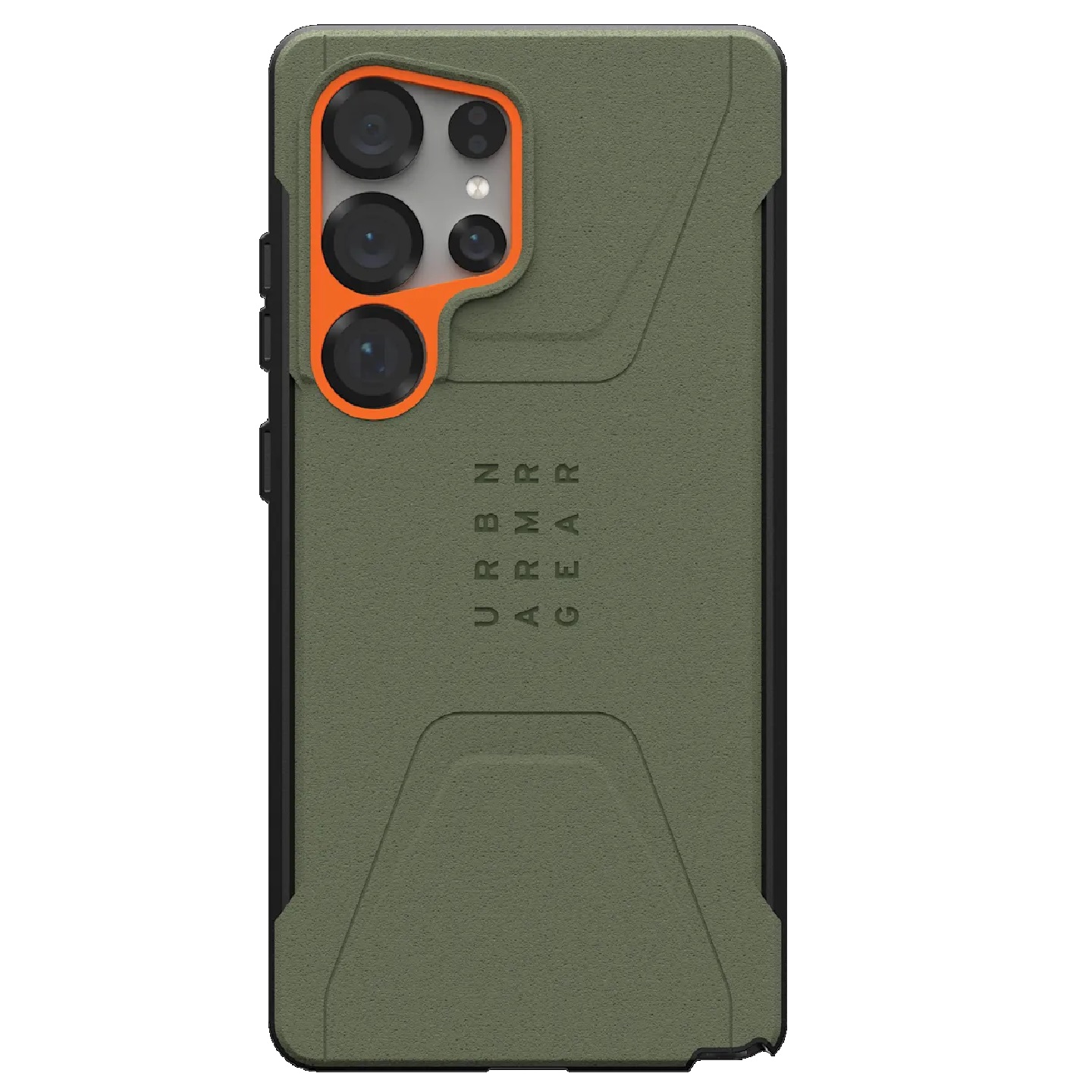 UAG Civilian Magnetic Samsung Galaxy S25 Ultra 5G (6.9") Rugged Case - Olive Drab/Orange (214473117297)
