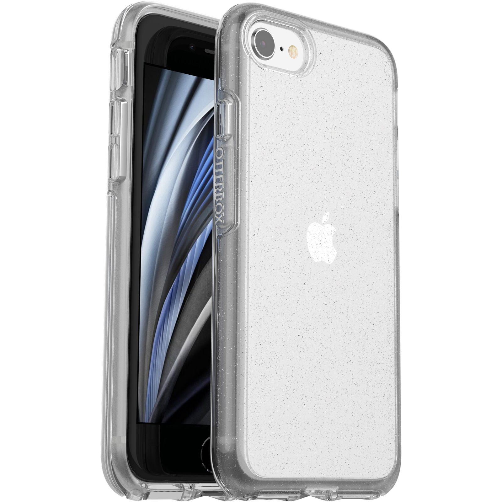 OtterBox Symmetry Clear Apple iPhone SE (3rd  2nd Gen) and iPhone 8/7 Case Stardust (Clear Glitter) - (77-56720)
