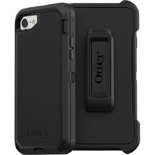 OtterBox Defender Apple iPhone SE (3rd  2nd Gen) and iPhone 8/7 Case Black - (77-56603)