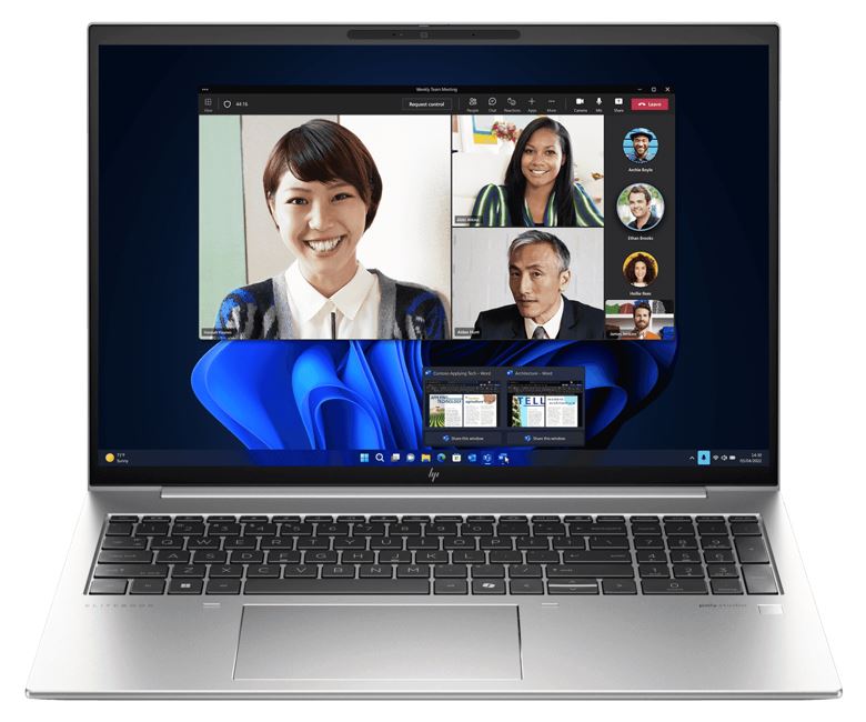 HP EliteBook 860 G11 16" WUXGA IR Intel vPro U7-155U 16GB DDR5 256GB SSD WIN 11 PRO Intel Graphics AI NPU Thunderbolt Fingerprint Backlit 3yr OS 1.7kg >15.6"