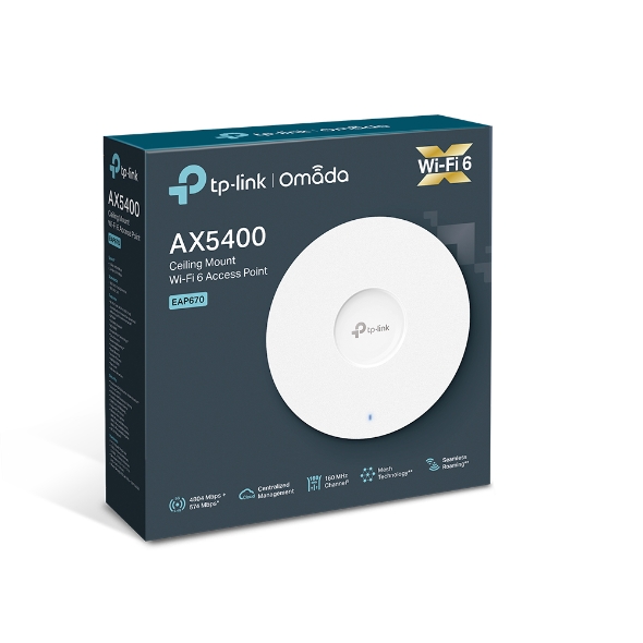 TP-Link EAP670 AX5400 Ceiling Mount Wi-Fi 6 Access Point