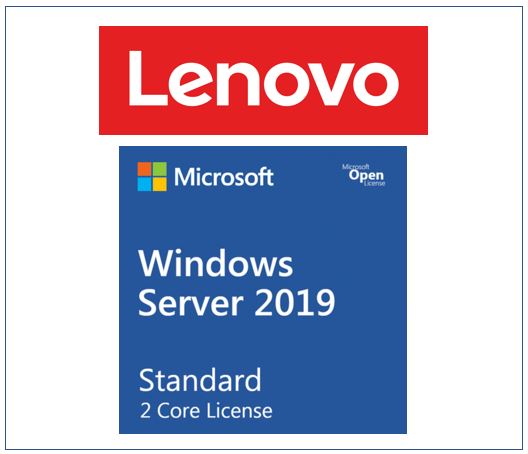 LENOVO Windows Server 2019 Standard Additional License (2 core) (No Media/Key) (Reseller POS Only)