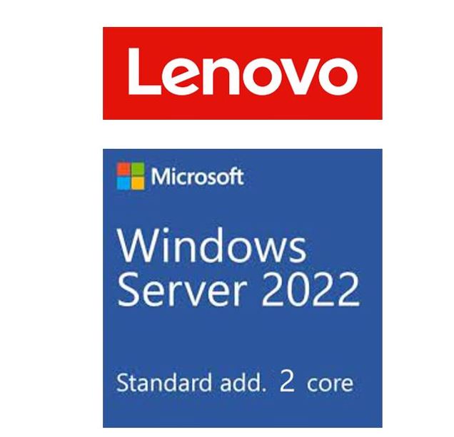 LENOVO Windows Server 2022 Standard Additional License (2 core) (No Media/Key) (Reseller POS Only ST50 / ST250 / SR250 / ST550 / SR530 / SR550 / SR65