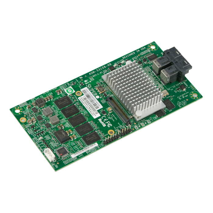 Supermicro Low Profile 12Gb/s Eight-Port SAS Internal RAID Adapter
