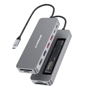 The mbeat Elite 9-in-1 USB-C Multiport Hub is a compact