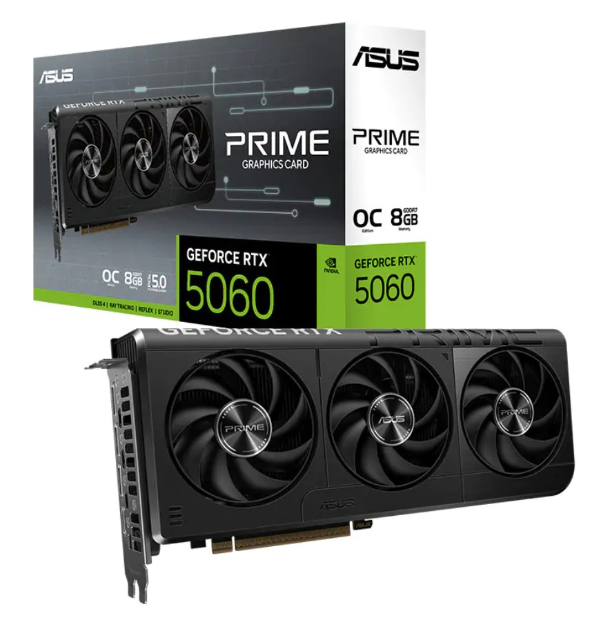 ASUS PRIME GeForce RTX™ 5060 8GB GDDR7 OC Edition