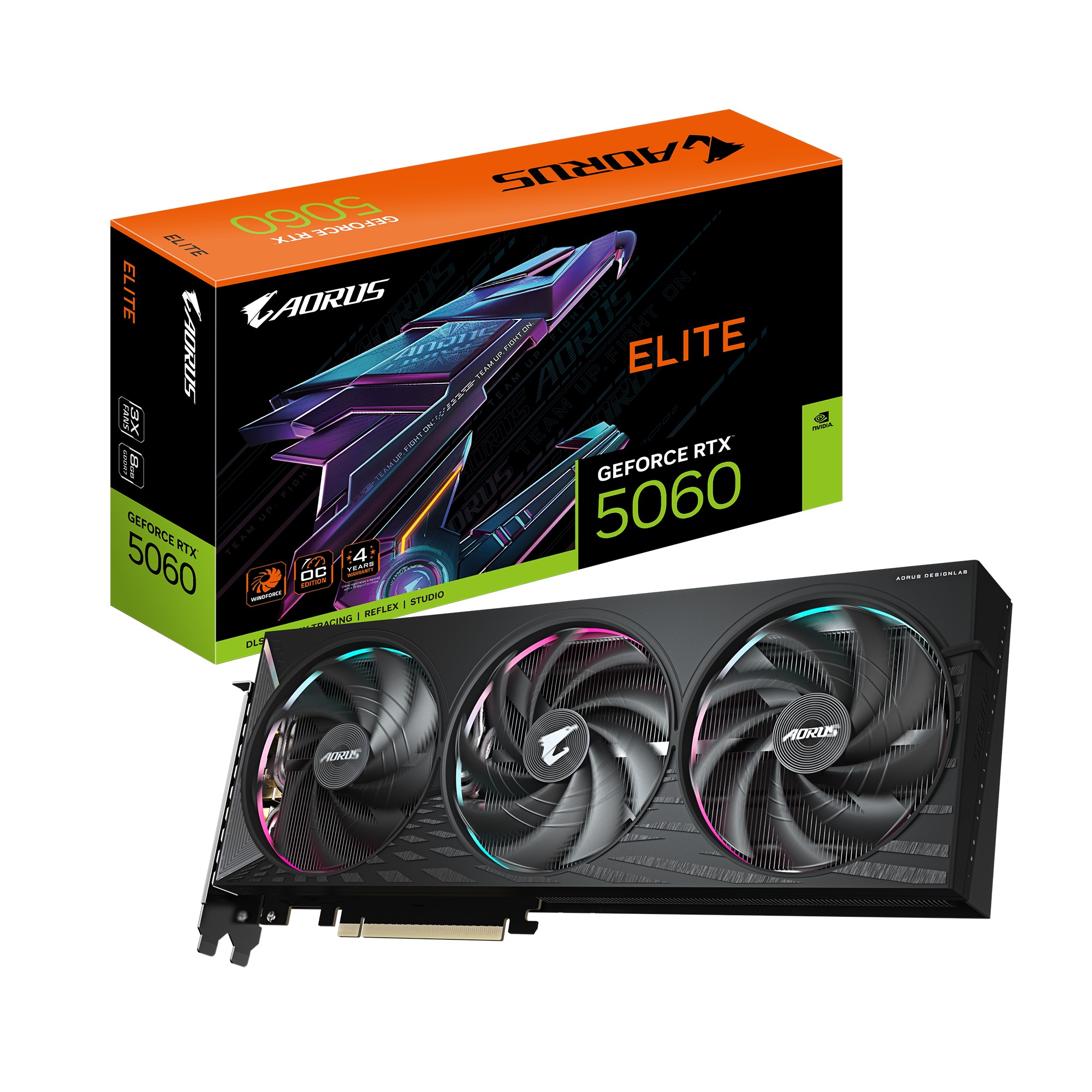 Gigabyte AORUS GeForce RTX™ 5060 ELITE 8G