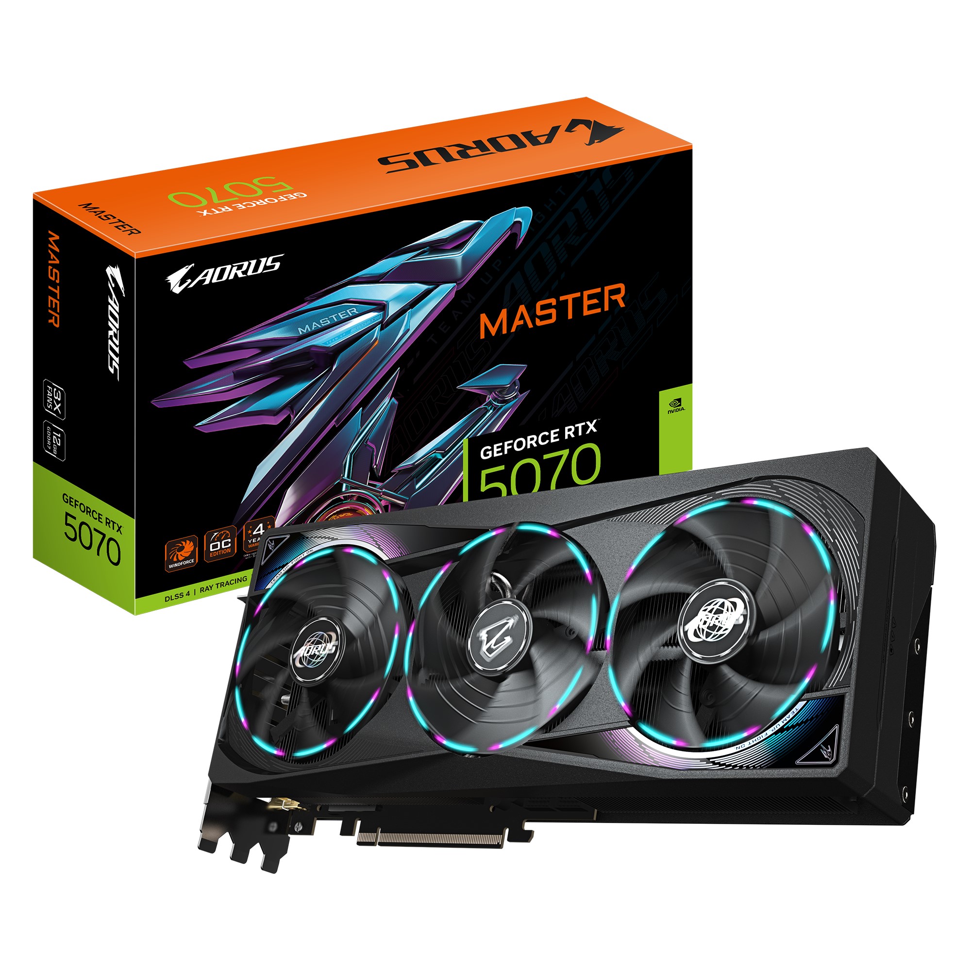GigabyteAORUS GeForce RTX™ 5070 MASTER 12G