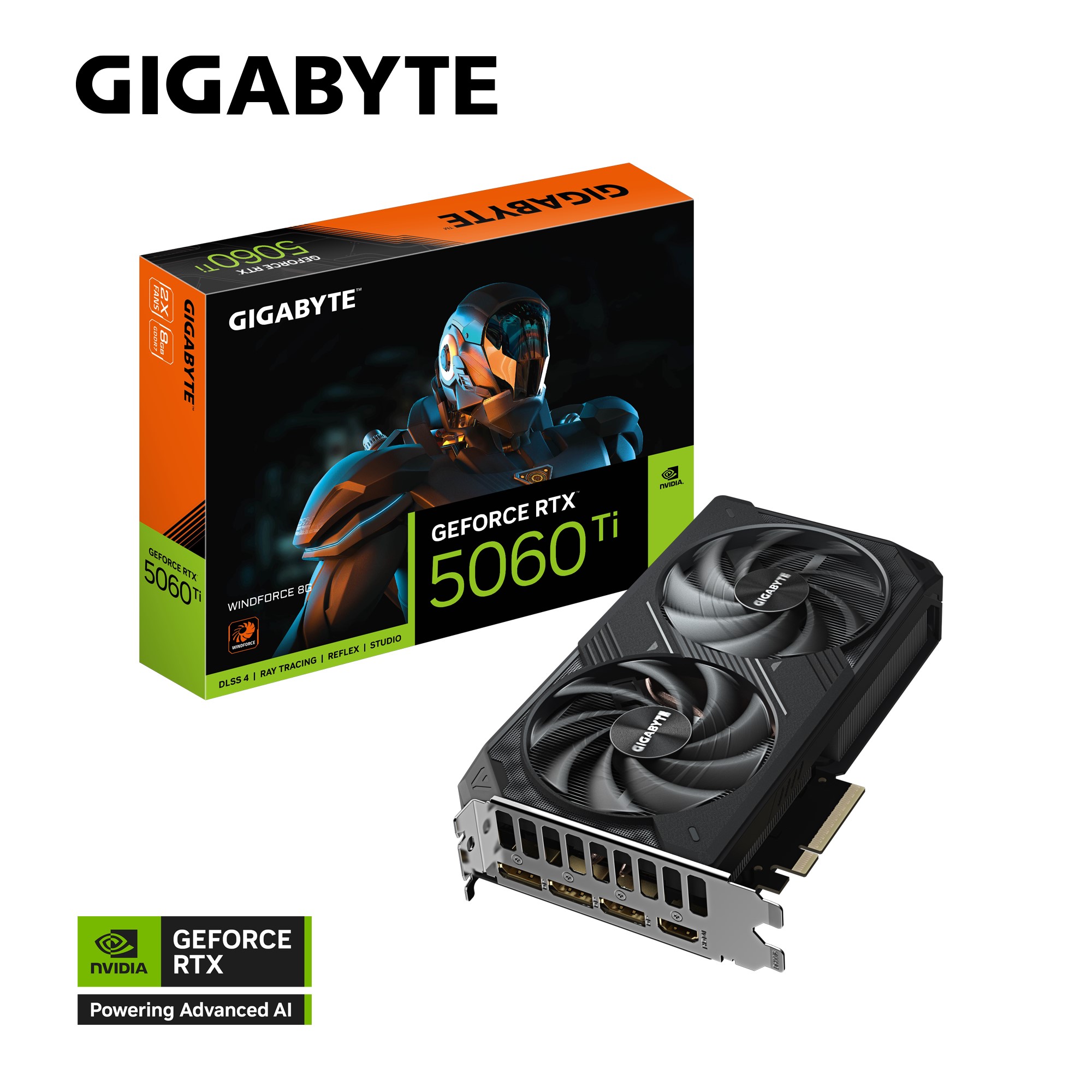 Gigabyte GeForce RTX™ 5060 Ti WINDFORCE 8G