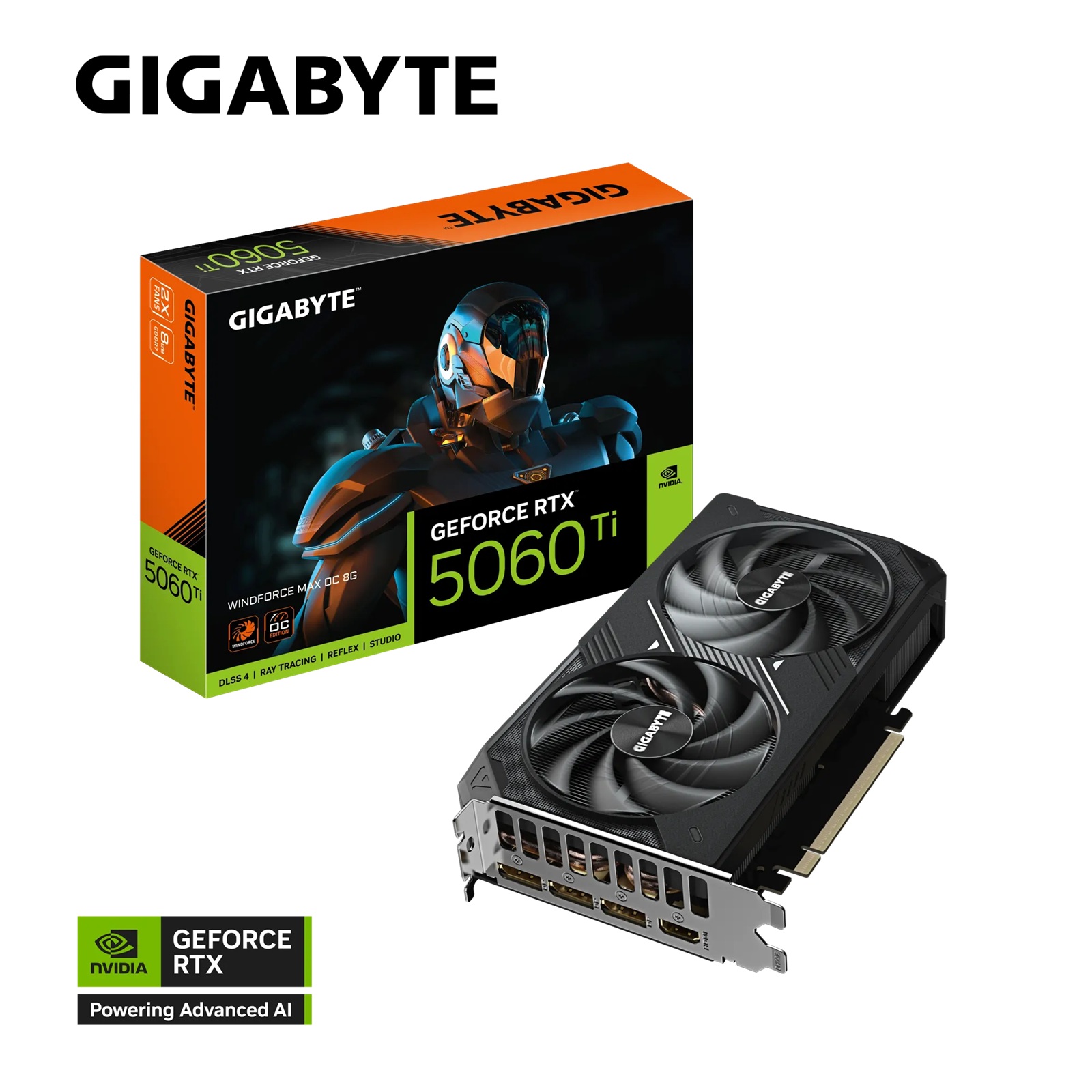 Gigabyte GeForce RTX™ 5060 Ti WINDFORCE OC 8G