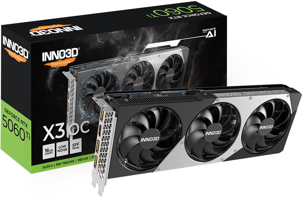 INNO3D nVidia GeForce RTX 5060 Ti TWIN X3 OC 16GB GDDR7
