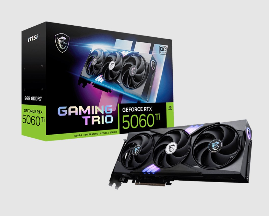 MSI nVidia GeForce RTX™ 5060 Ti 8G GAMING TRIO OC