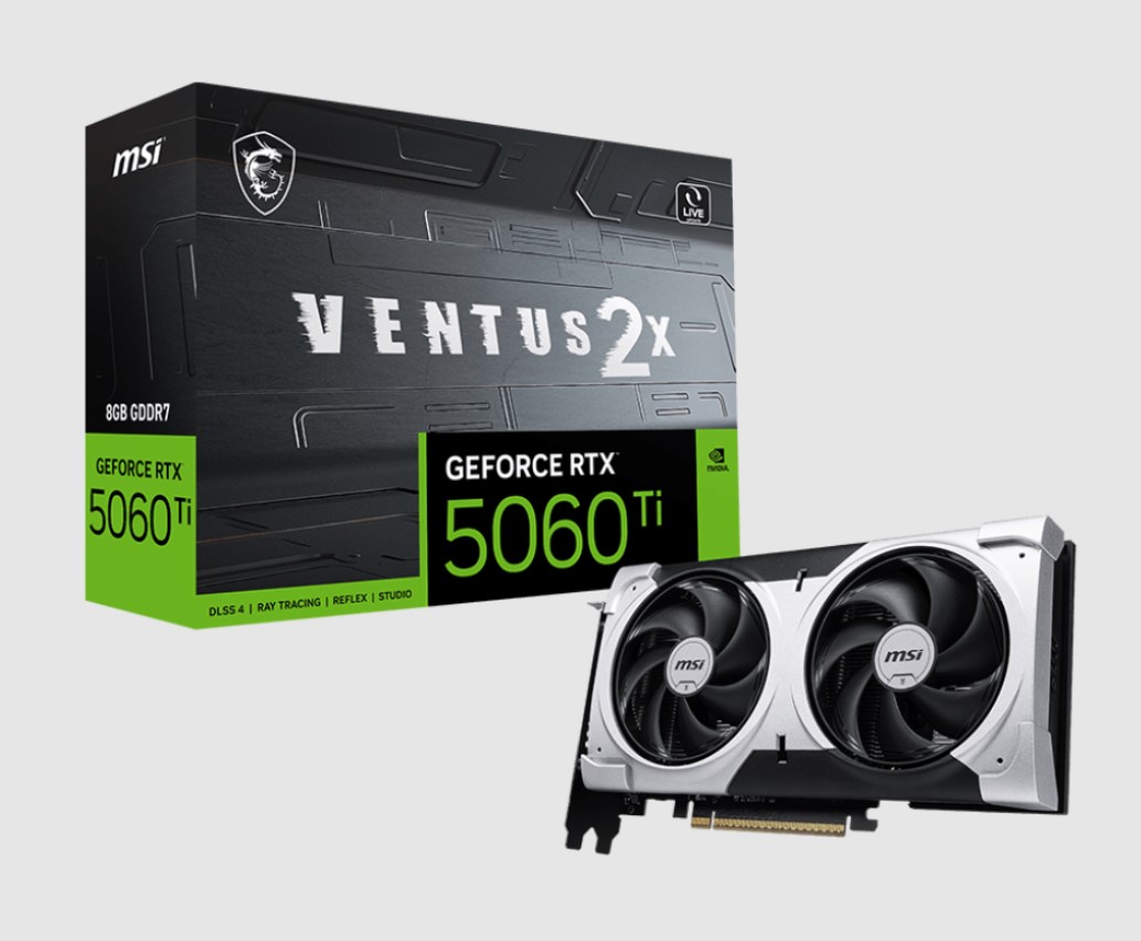 MSI nVidia GeForce RTX™ 5060 Ti 8G VENTUS 2X PLUS