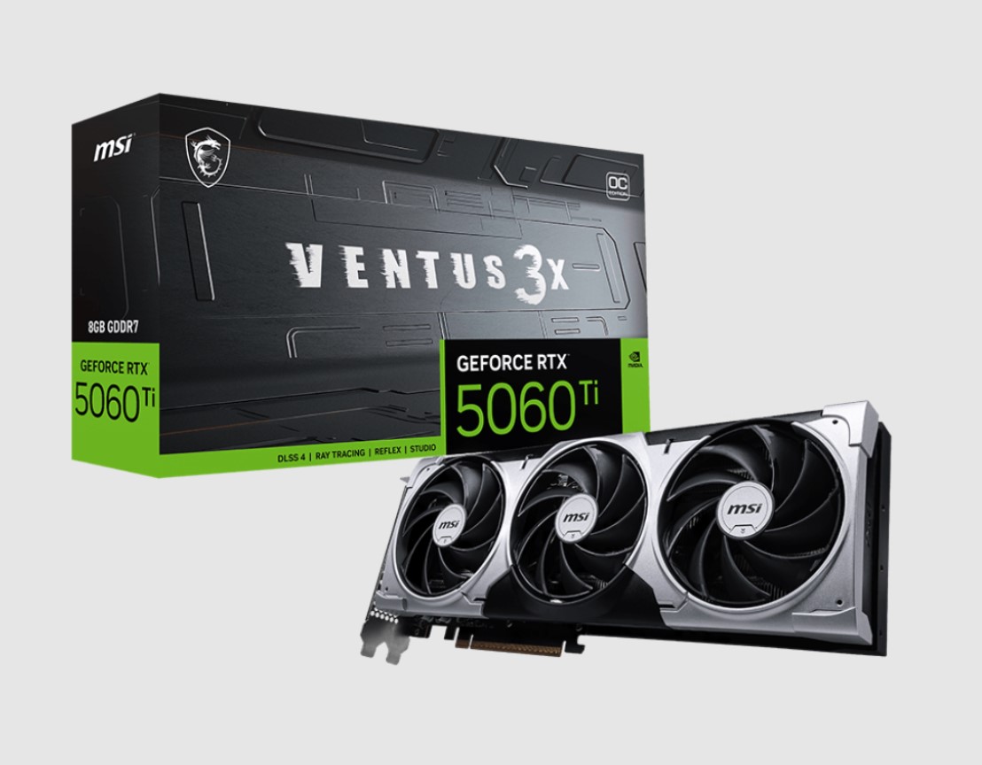 MSI nVidia GeForce RTX™ 5060 Ti 8G VENTUS 3X OC