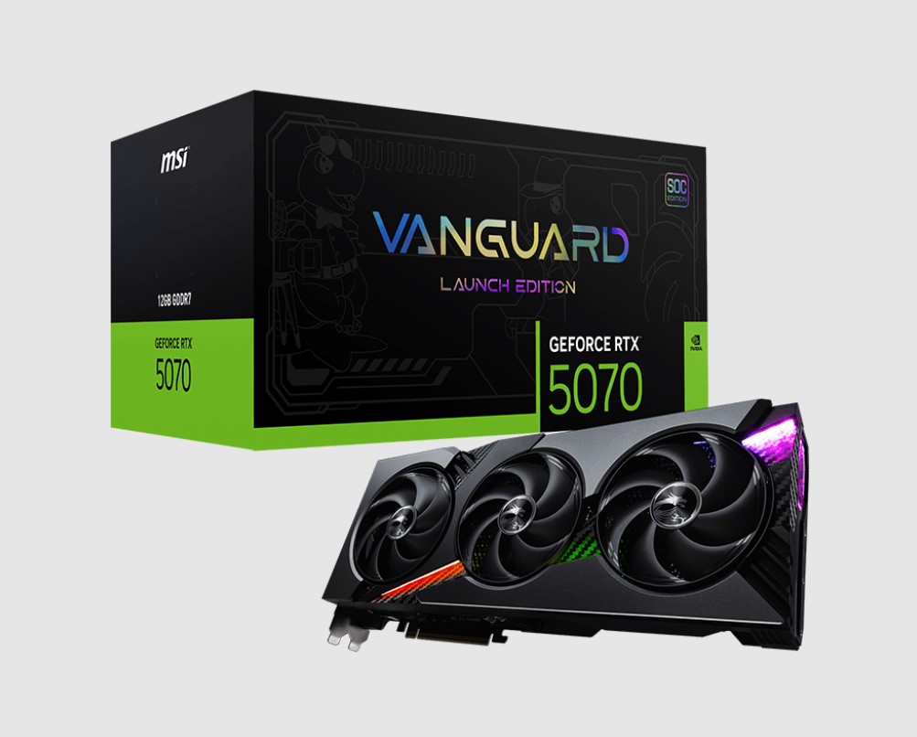 MSI nVidia GeForce RTX 5070 12G VANGUARD SOC LAUNCH EDITION