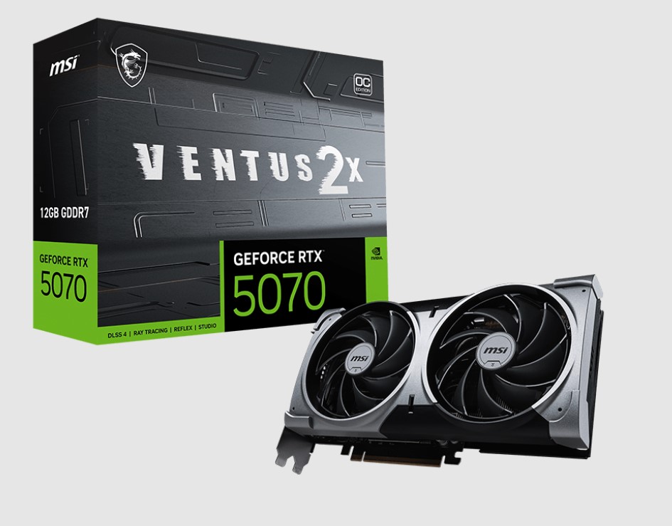 MSI nVidia GeForce RTX™ 5070 12G VENTUS 2X OC