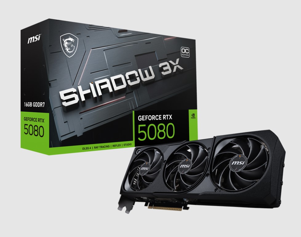 MSI nVidia GeForce RTX™ 5080 16G SHADOW 3X OC